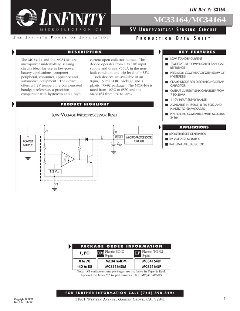 Microsemi Mc33164