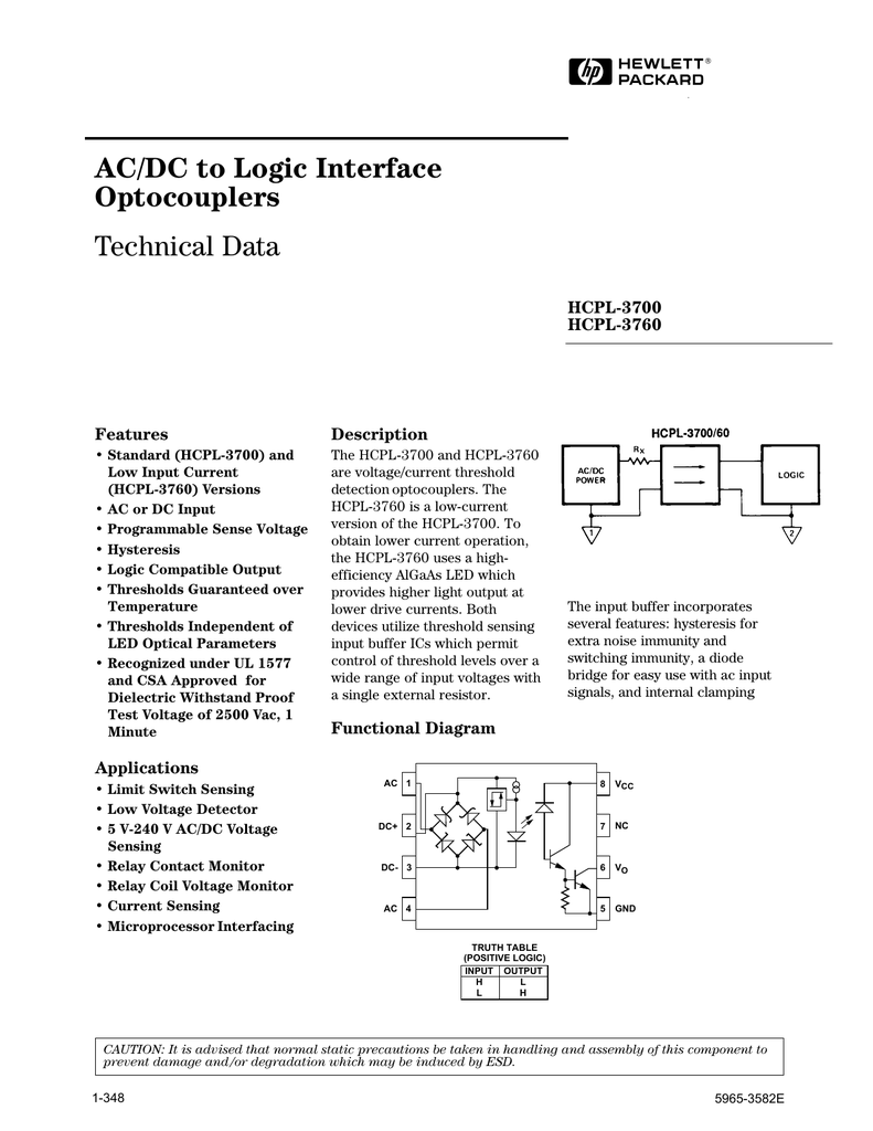 Voltage Sensing Hcpl3700