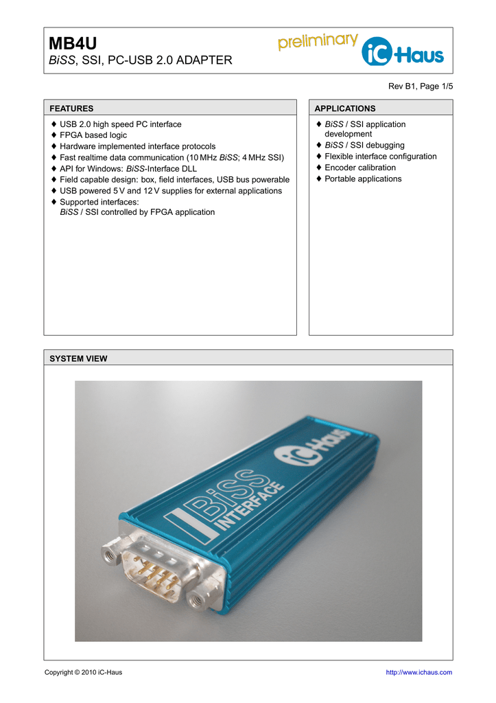 Ichaus Ic Mb4icsymb4u