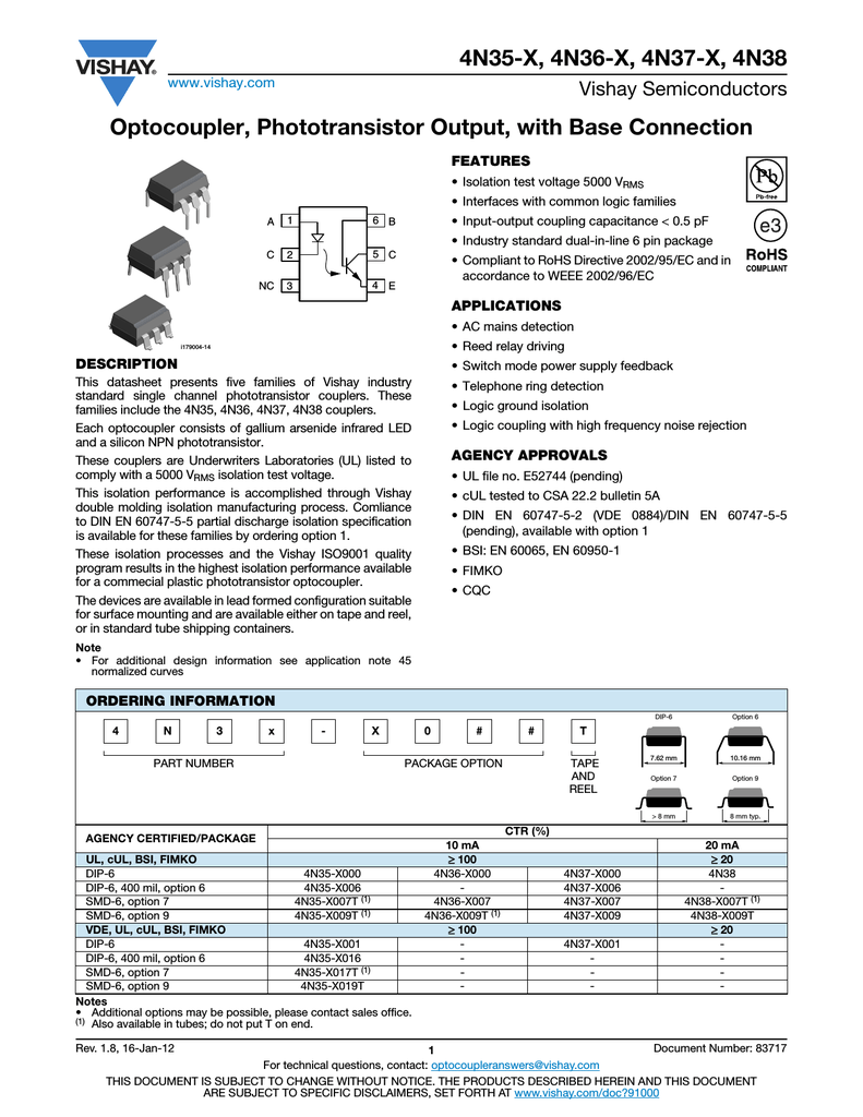 Cosmo 2010 4n35 схема включения