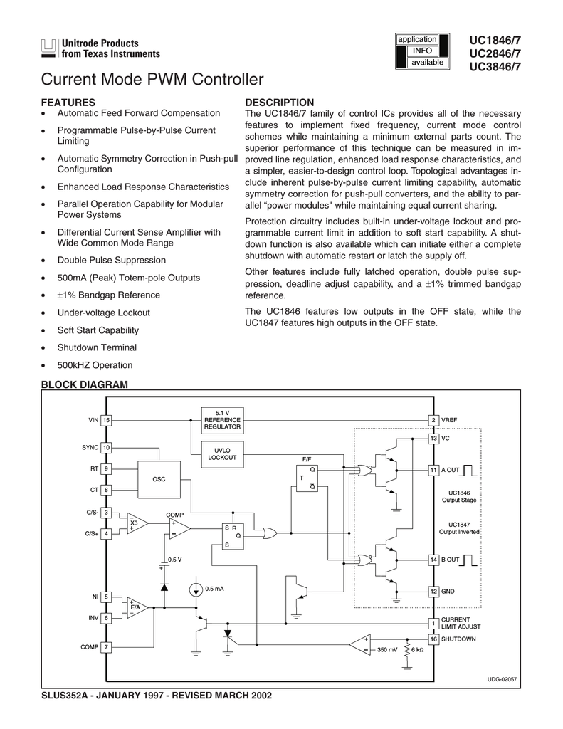 Uc3846 схема включения