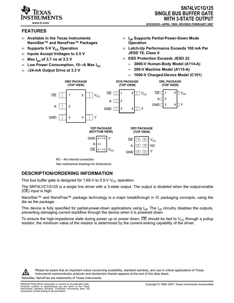 Sn74lvc1g17 схема включения