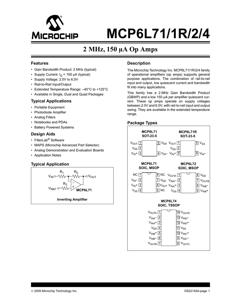MCP6071-E//SN General Purpose Amplifier 1 Circuit Rail-to-Rail 8-SOIC