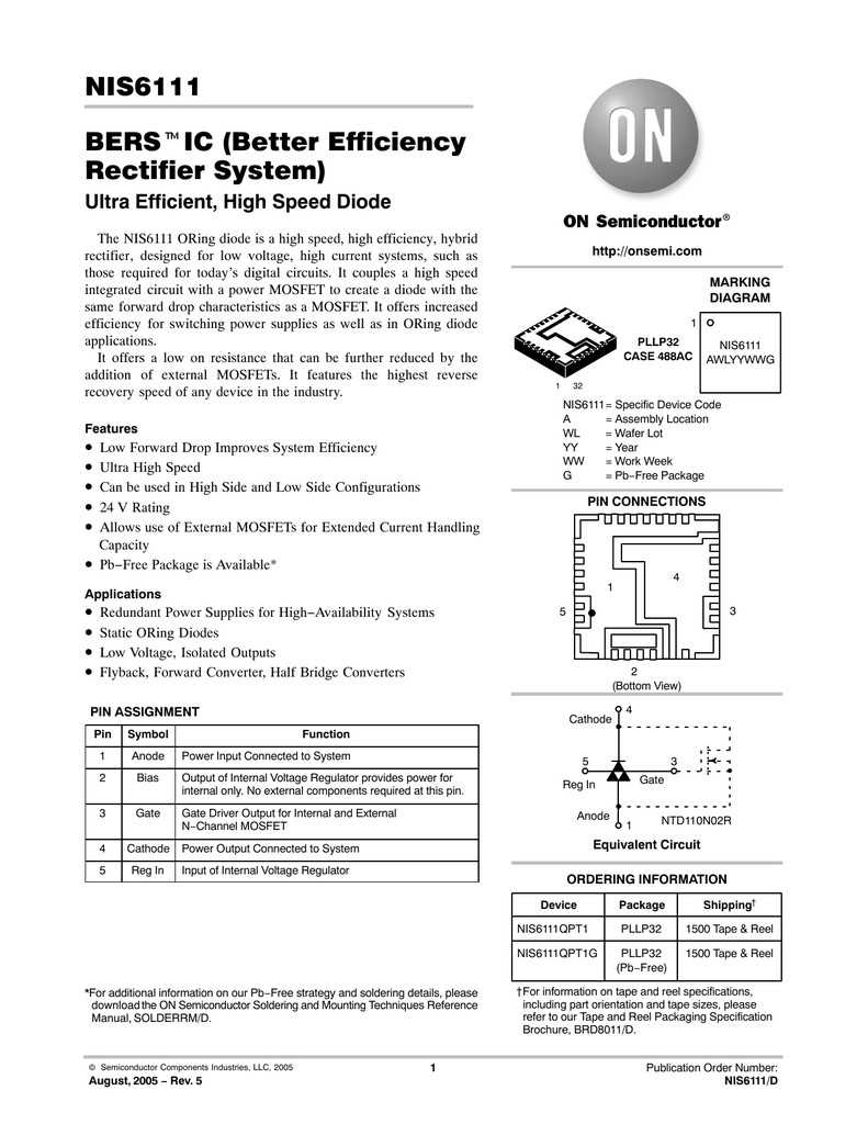Onsemi Nis6111qpt1g