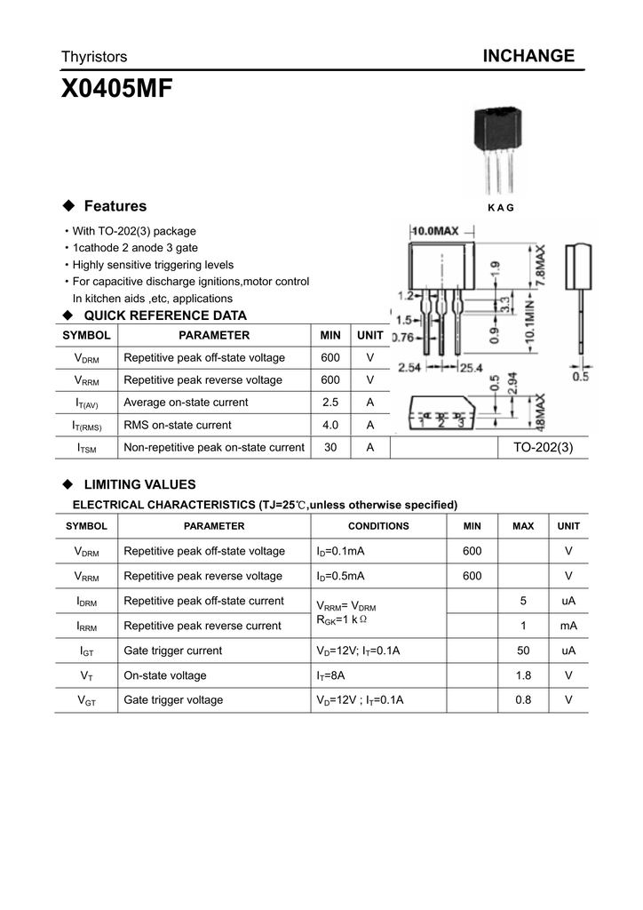 X0405mf схема включения