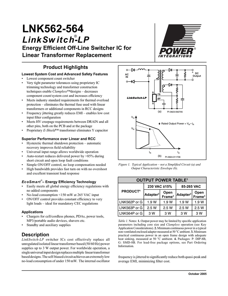 Lnk564pn схема включения