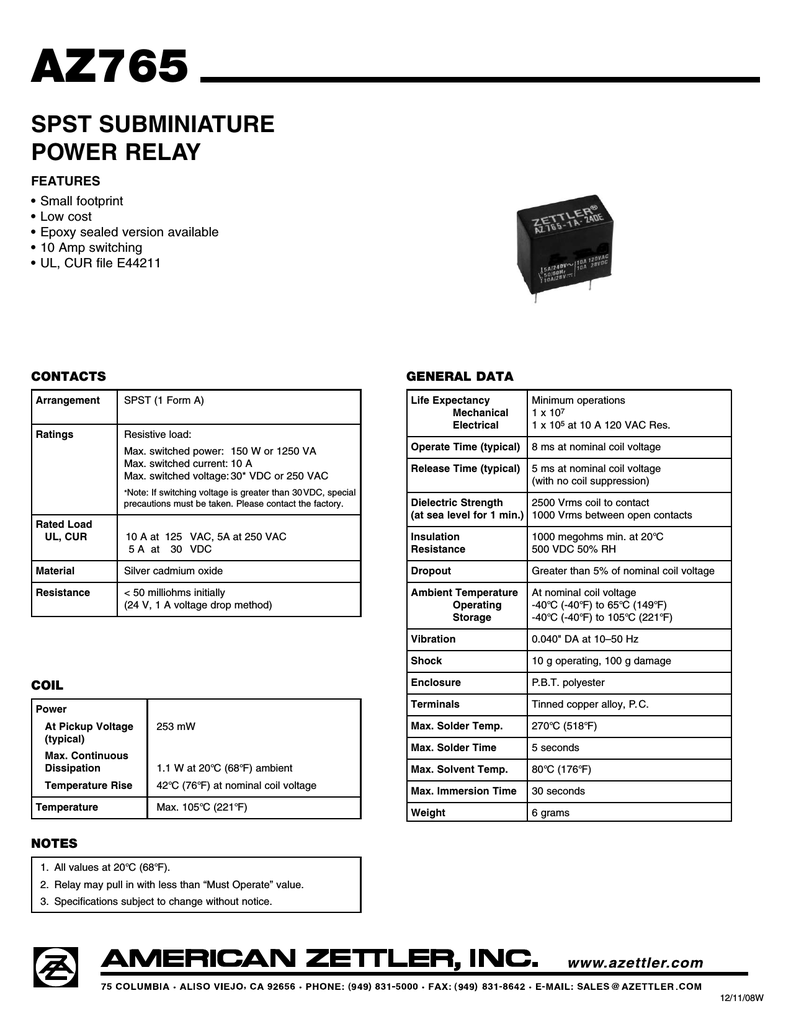 Azettler Az765 1a 24d