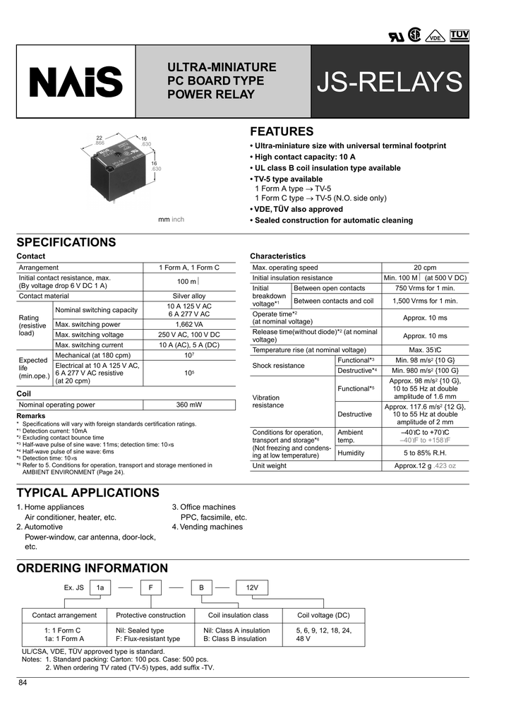 Etc Js1a 24v Tv