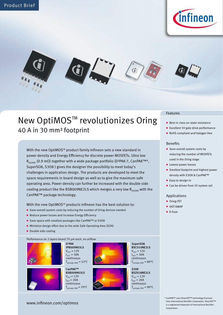 Product Brief Optimos Revolutionizes Oring