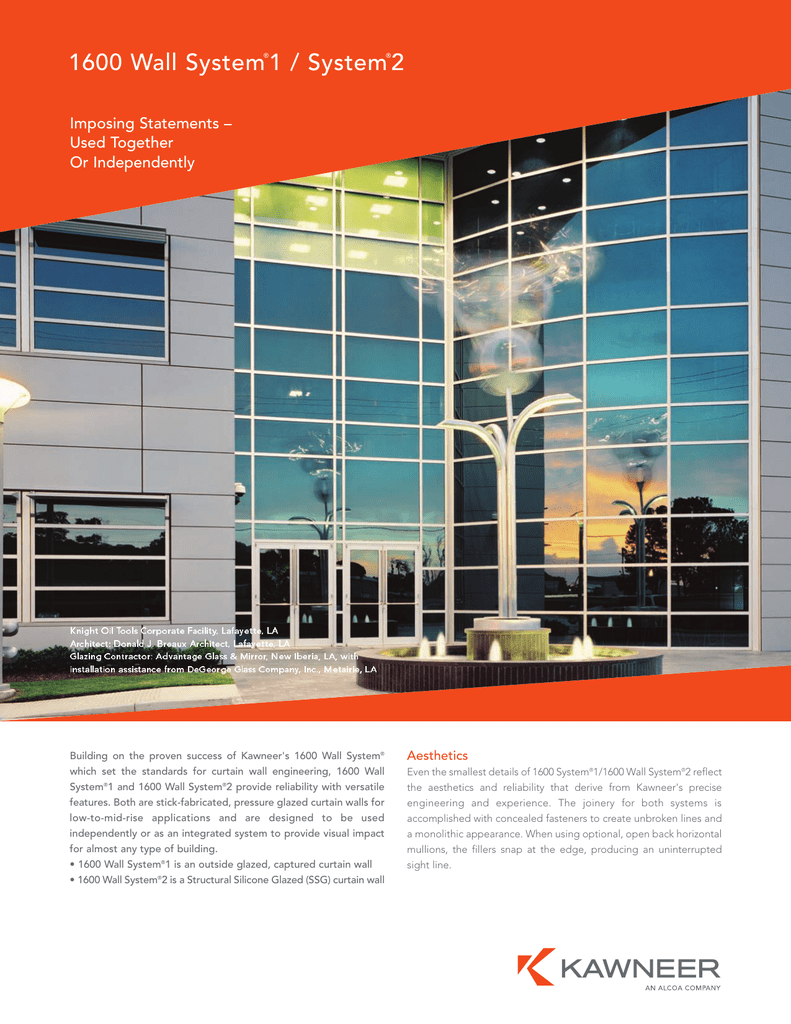 1600 Wall System2 Curtain