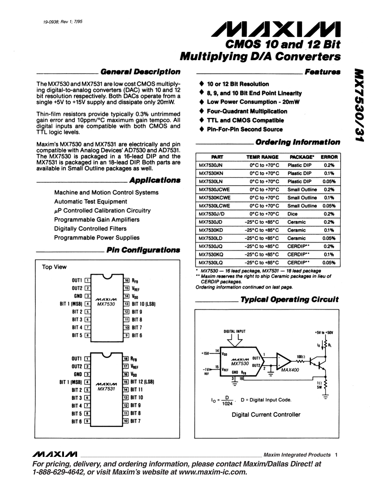 Ld7530 схема включения