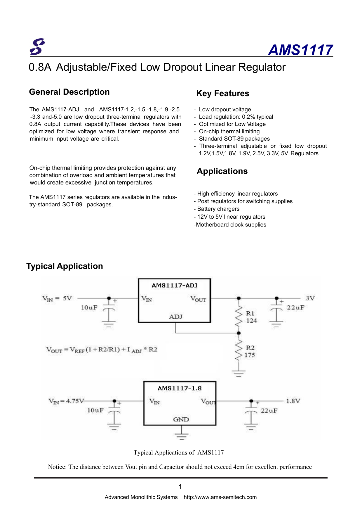 Ams1117 datasheet на русском схема включения